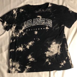 Romwe Men’s Large Tye die Los Angeles T Shirt